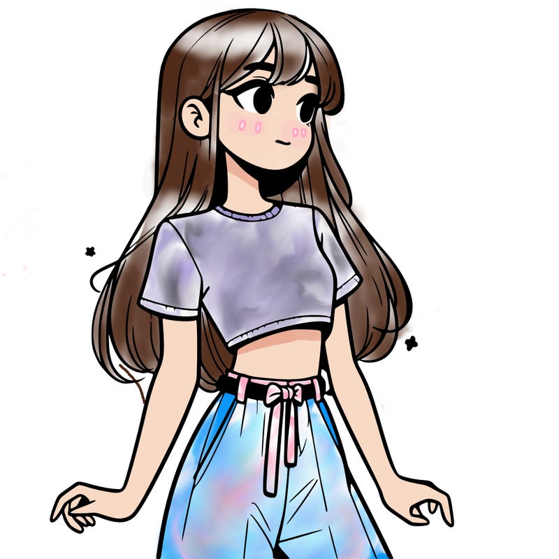 girl in a cute crop top