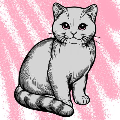 realistic cat