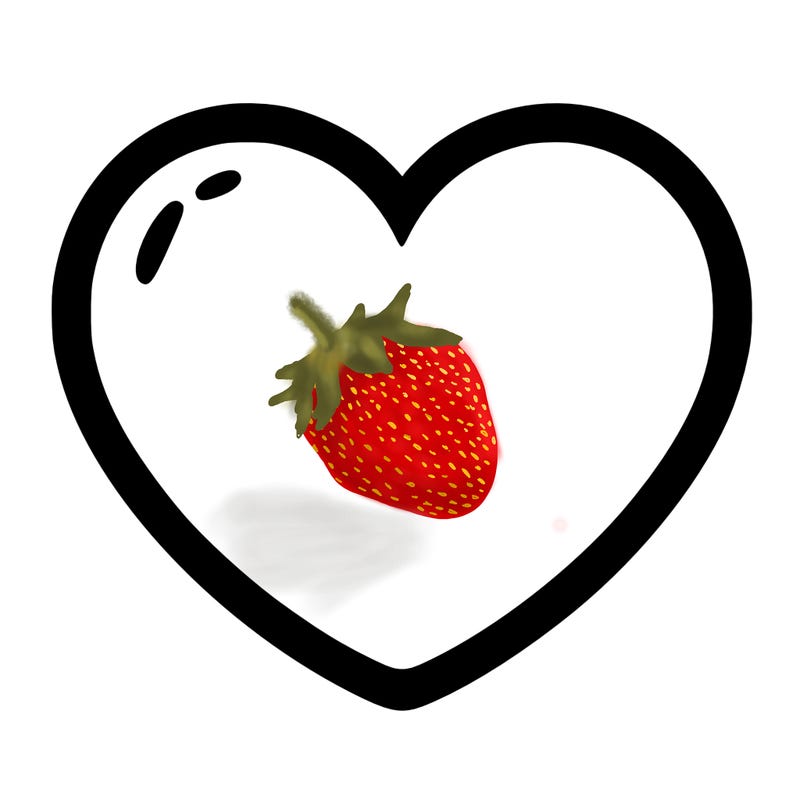 a blank heart