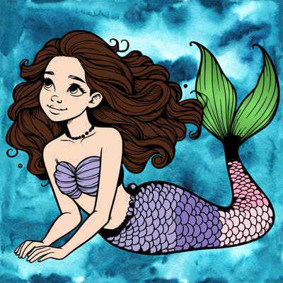 a realistic mermaid