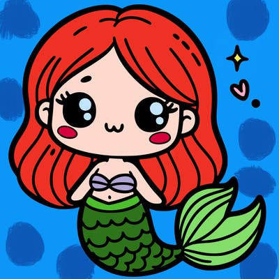 cute mermaid