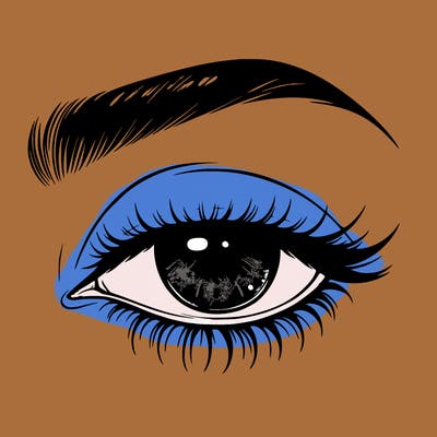 eye closed realistic