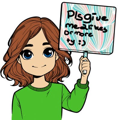 realistic girl holding up a sign