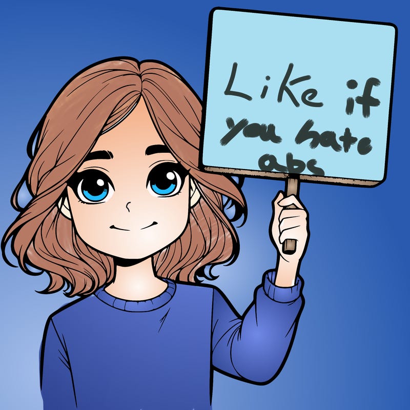 realistic girl holding up a sign