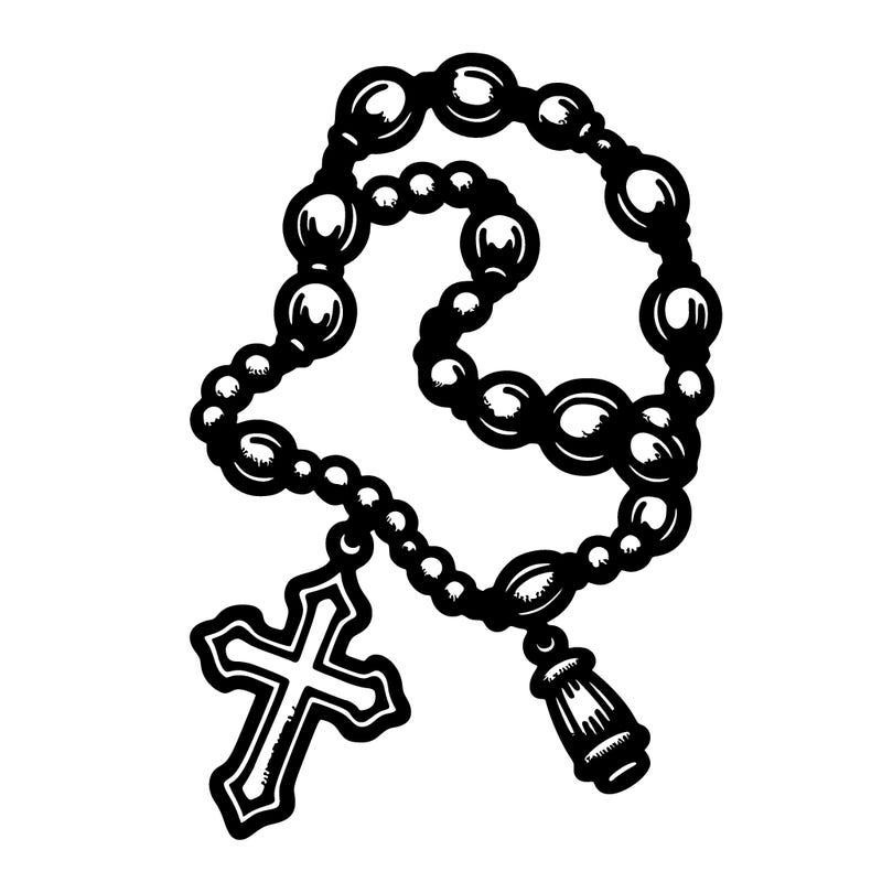 a rosary tattoo
