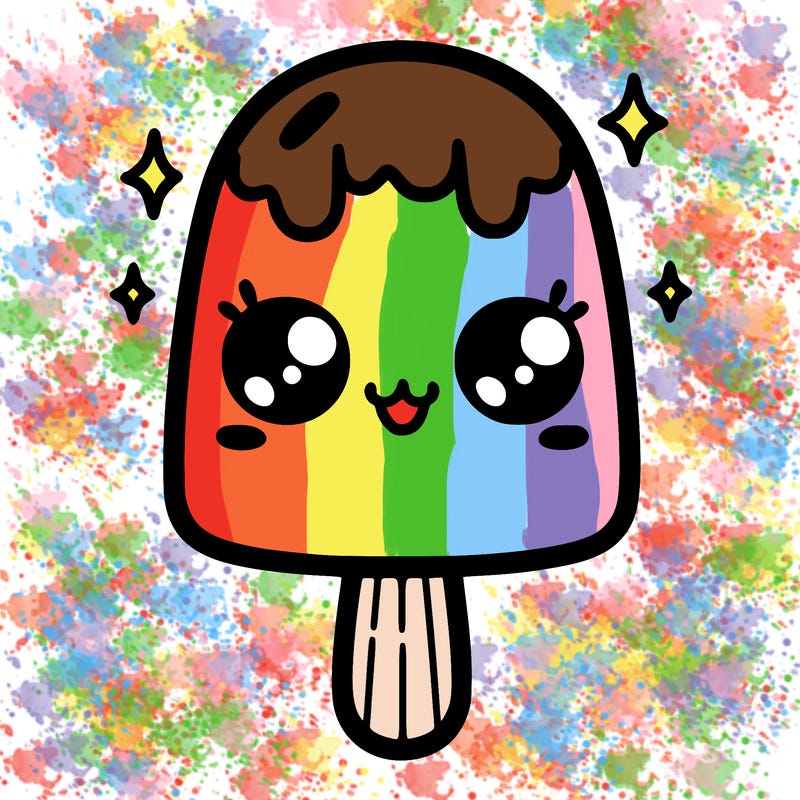 cute ice cream popsicle