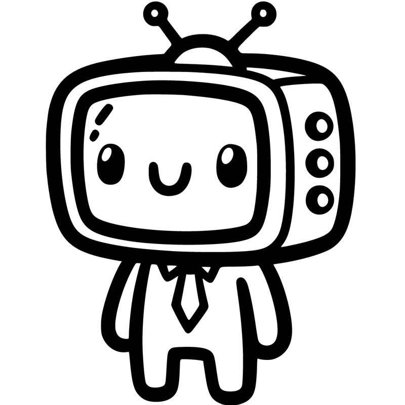 person with a tv head