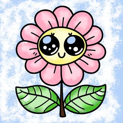flower with eyes