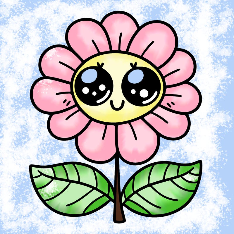 flower with eyes