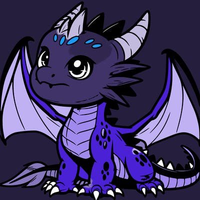 fierce baby night dragon