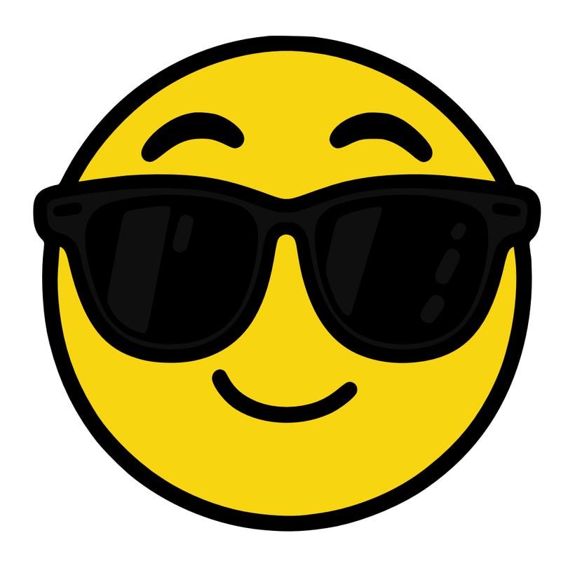 emoji with sunglasses