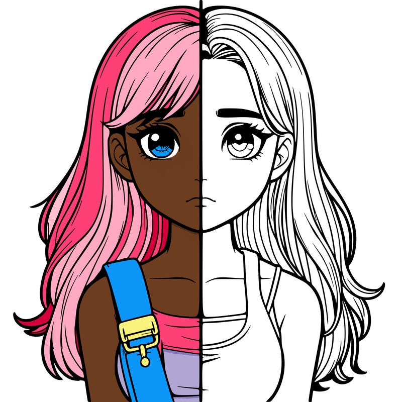 realistic girl split