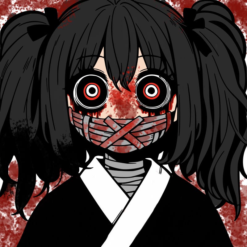 creepy anime girl
