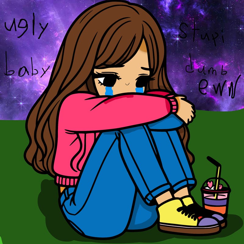 a girl  after a breakup