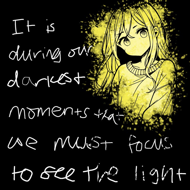 manga teen girl  in a sweater and baggy pants