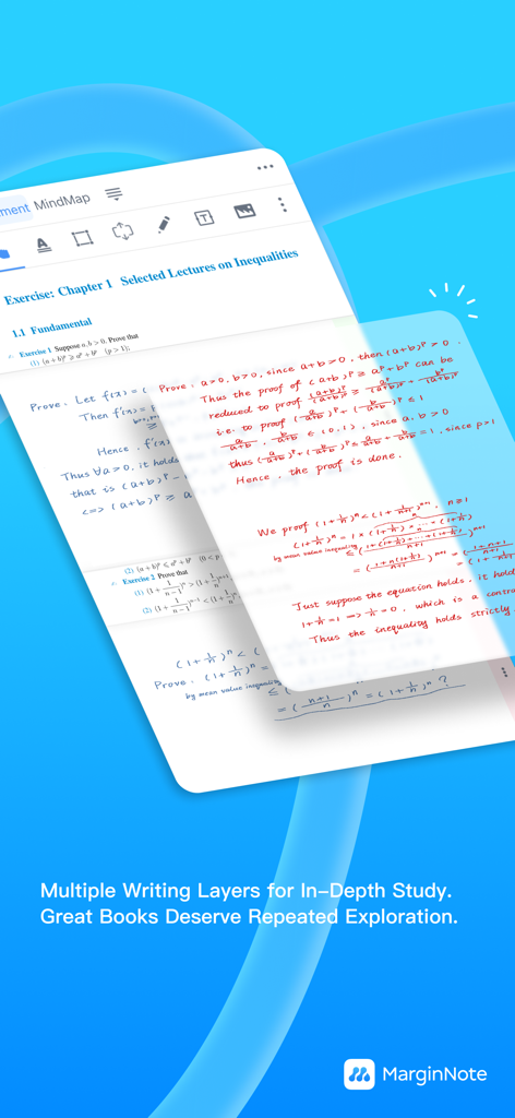 MarginNote 4: AI Notes·MindMap - MarginNote 4 handwriting layers for academic study and annotations