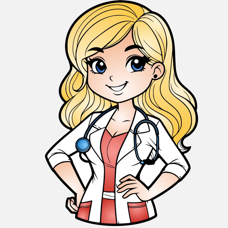 doctor full pose women doctor