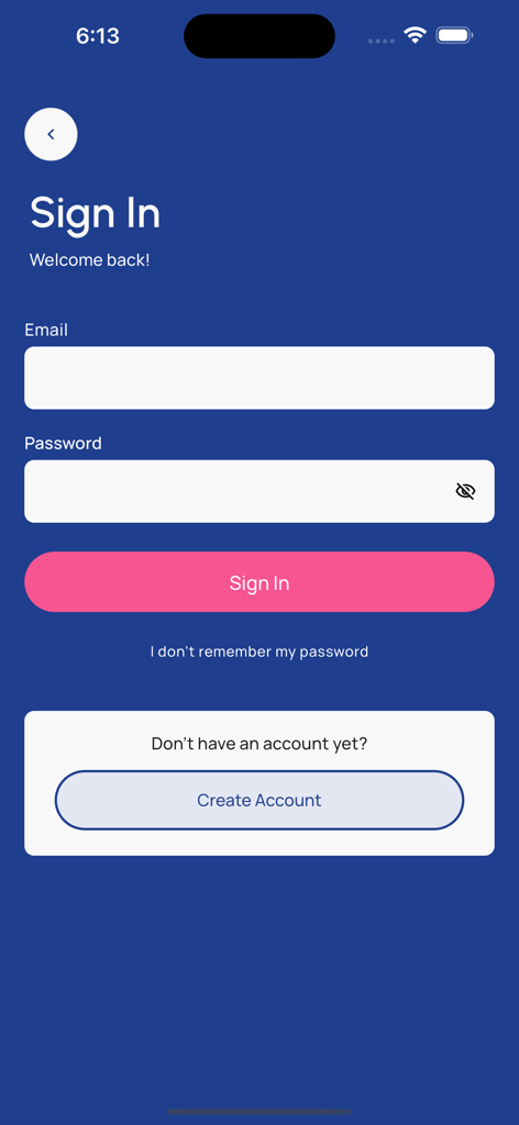 Login screen for Rentalizer real estate investment app