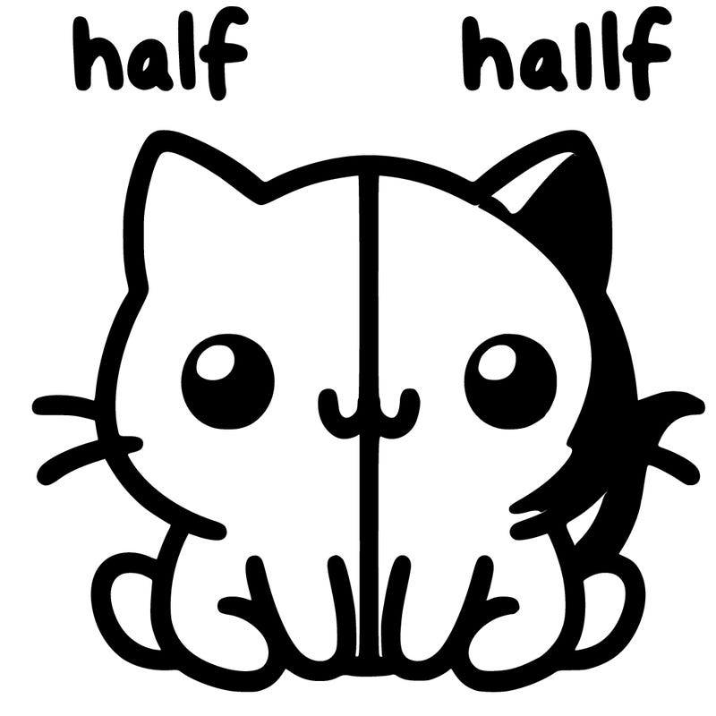 half and half period such.