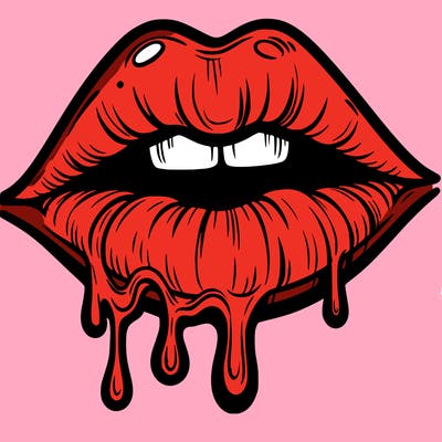 lips that look realistic and drip