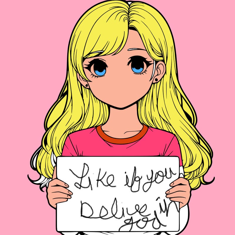 realistic girl holding a sign