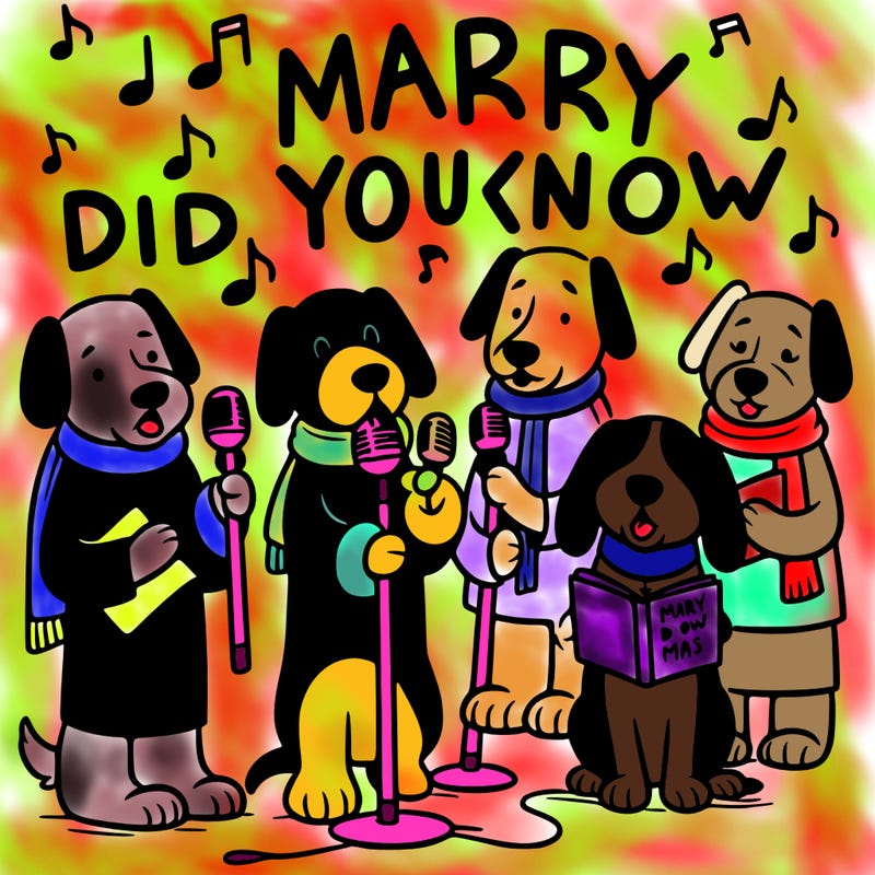 dogs singing mary did you know