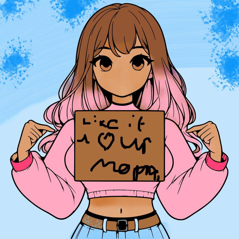 girl holding a blank sign in a long sleeve crop top