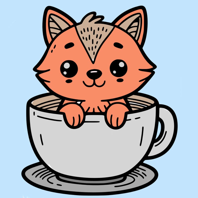 animal in a cup