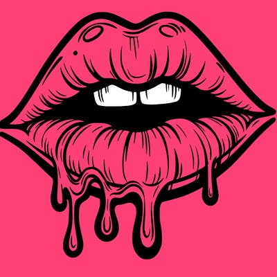 lips that look realistic and drip