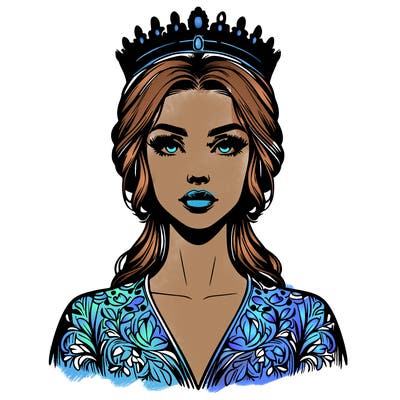 realistic beautiful queen