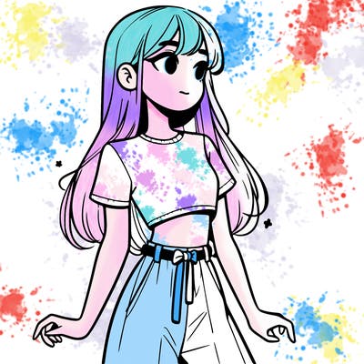 girl in a cute crop top