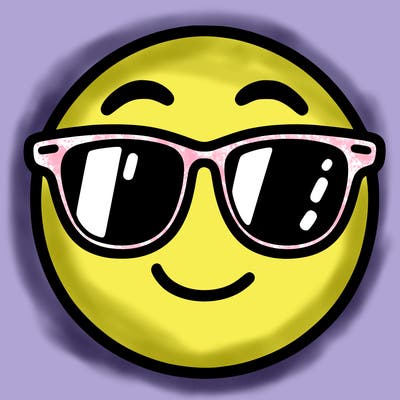emoji with sunglasses