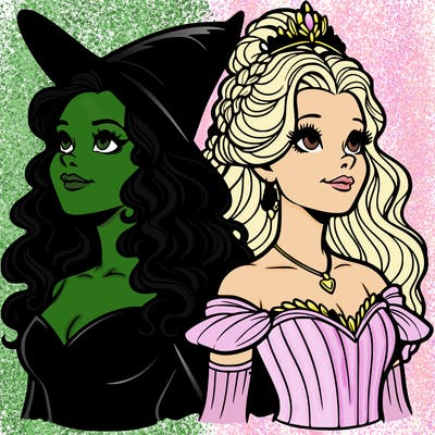 'elphaba and glinda (realistic)