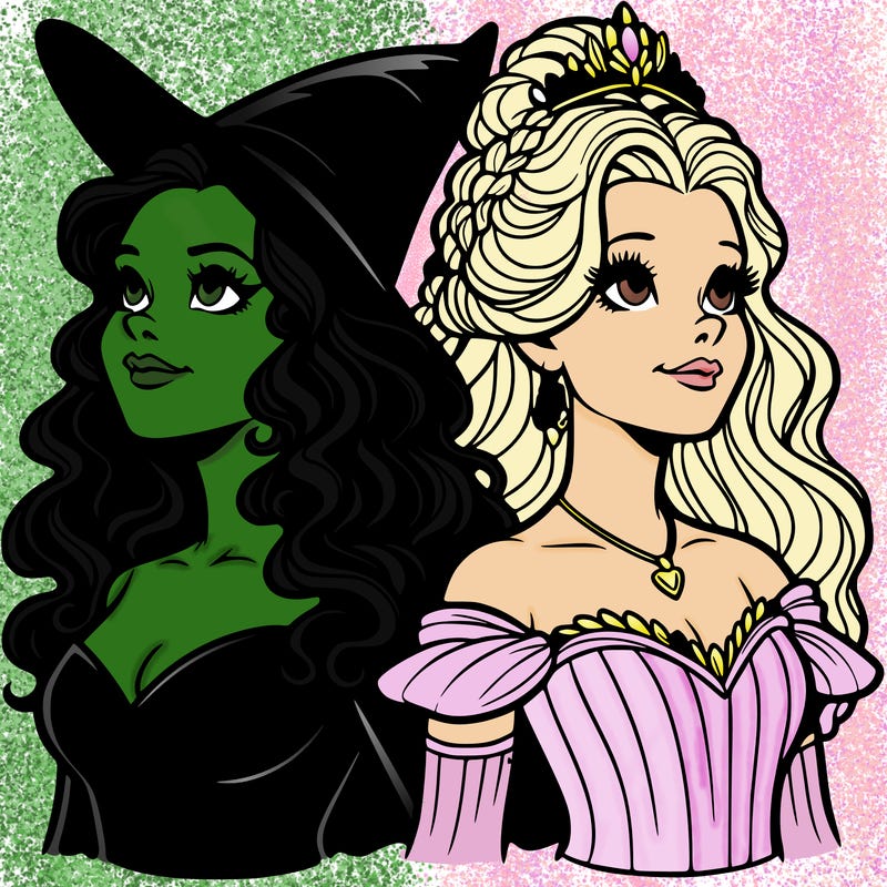 'elphaba and glinda (realistic)