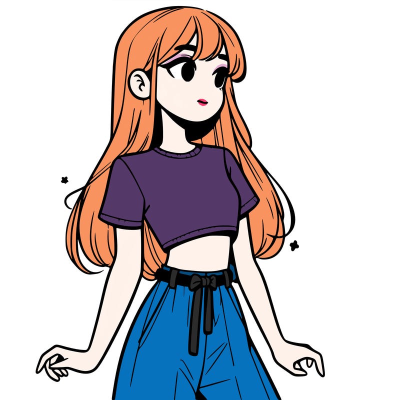 girl in a cute crop top