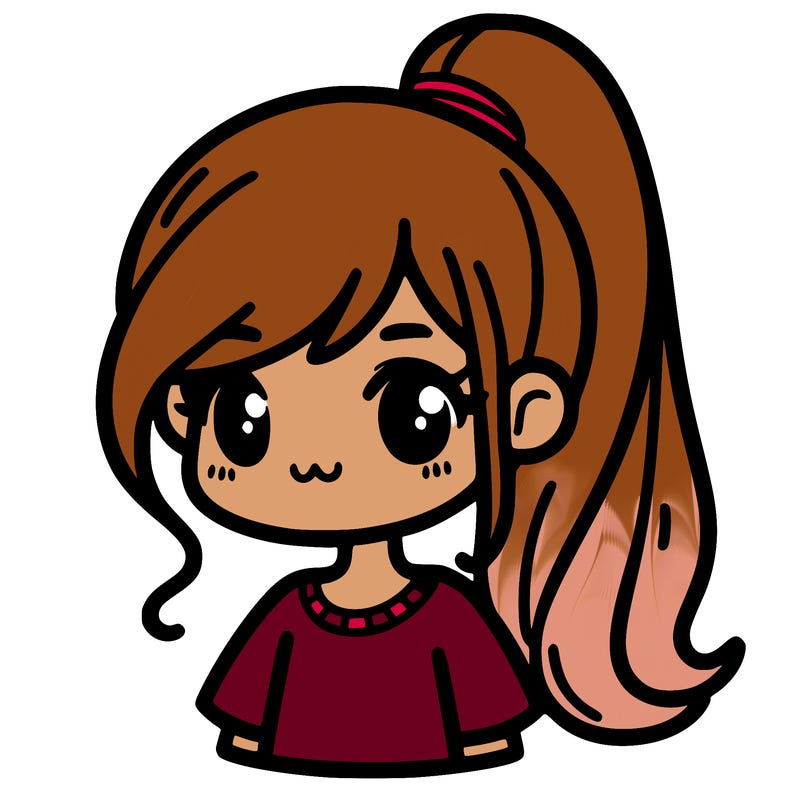 girl with ponytail