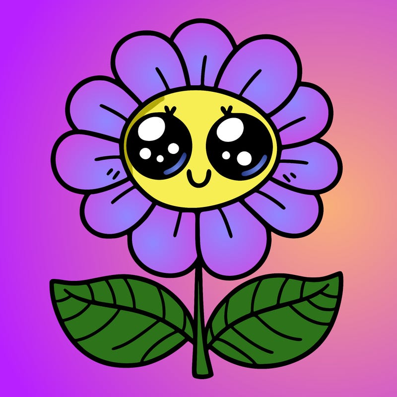 flower with eyes