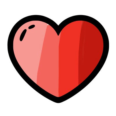 a blank heart