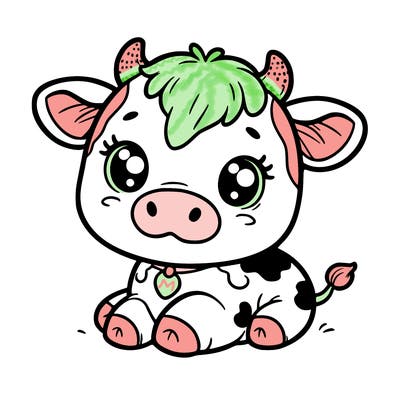 a cute cow