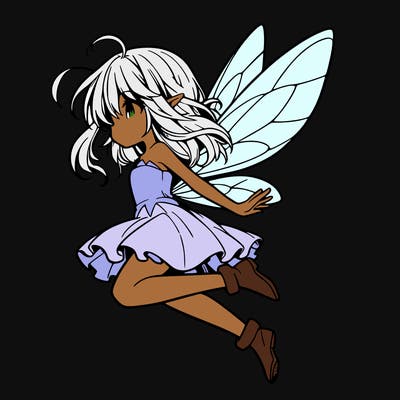 manga fairy flying