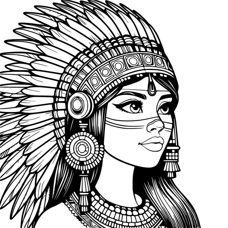 realistic aztec woman