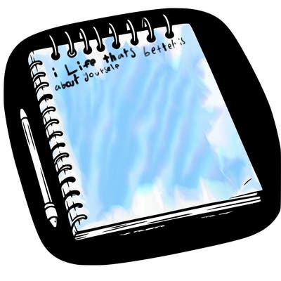 a blank sketch pad