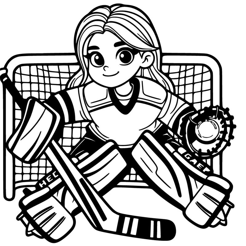 hockey goalie girl