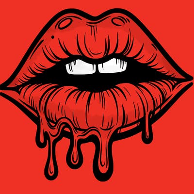 lips that look realistic and drip