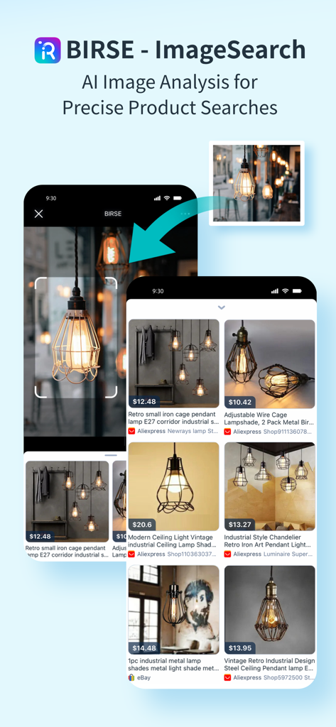 BigGo app BIRSE AI image search feature for visual product discovery and price comparison