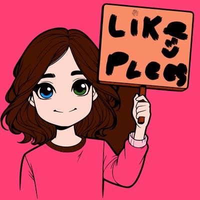 realistic girl holding up a sign