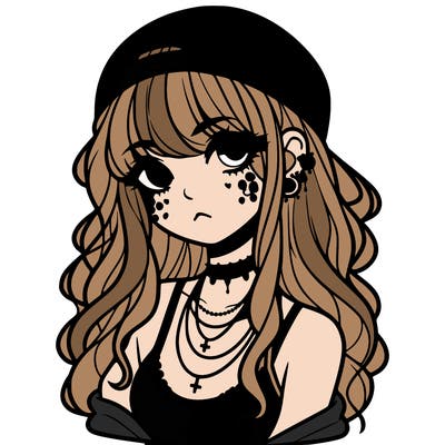 scene girl aesthetic