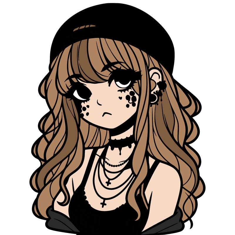 scene girl aesthetic