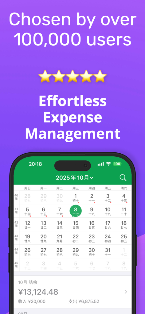 MT - Expense Tracker - MT Expense Tracker mobile app showing a monthly financial calendar with expense summaries