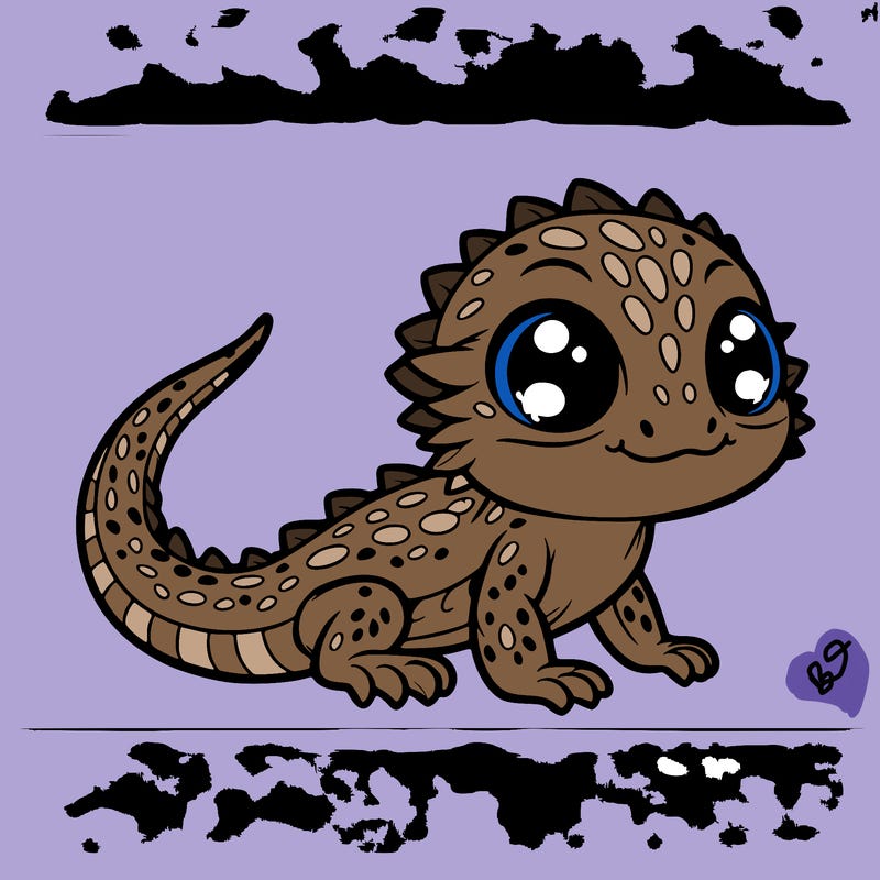 baby cute bearded dragon